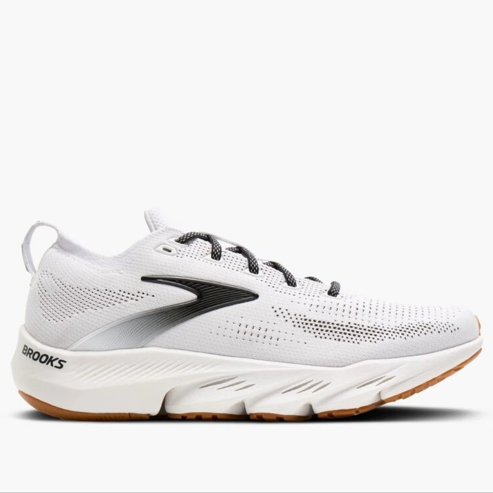 Brooks White and Black Athletic Shoes